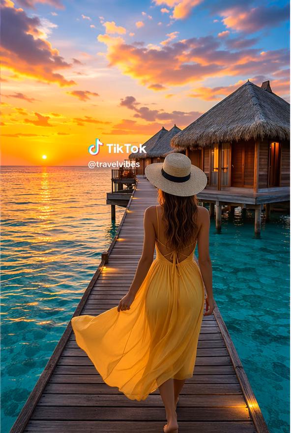 TikTok username overlay - before